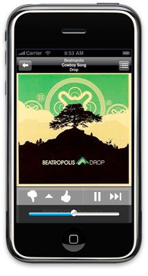 iphone now playing2 - Pandora arrive sur le iPhone!
