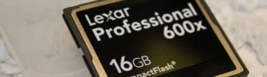 lexar pro compact flash 600x 520x150 - Carte mémoire Lexar CompactFlash 600x 16Go [Test]