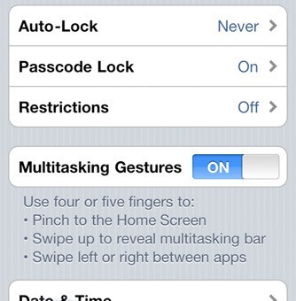 Des gestuelles multitouch pour l’iOS 4.3 Des gestuelles multitouch pour l’iOS 4.3